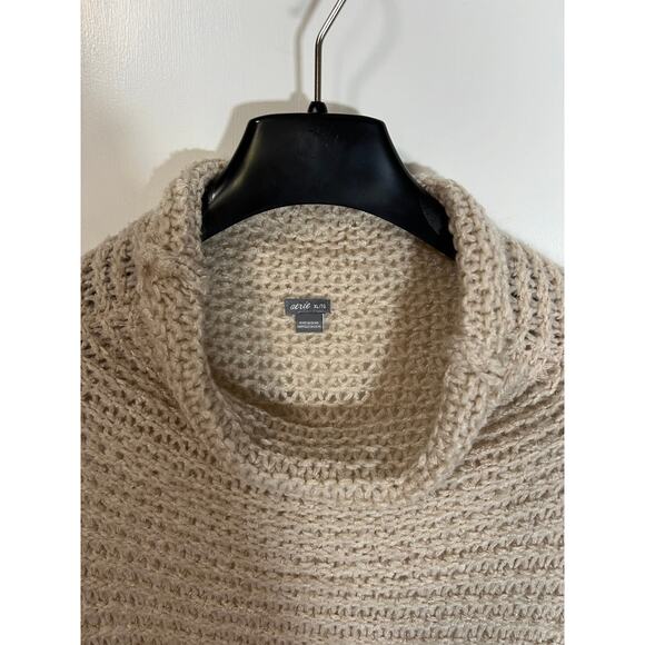 Aerie Open Knit Sweater Cowl Neck Cream Size‎ XL Extra Large Womens Long Sleeve - Picture 3 of 9